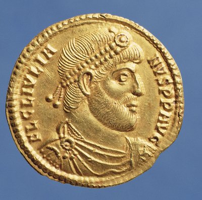 Solidus (obverse) of Julian the Apostate (361-363) Draped, Cuirassed, Wearing a Diadem by Roman